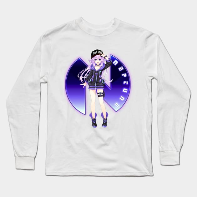 Hyperdimension Top Neptune adult Long Sleeve T-Shirt by Otakuteland